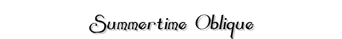 Summertime Oblique font